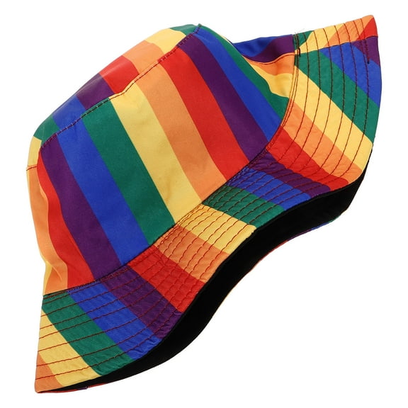 FRCOLOR Colorful Bucket Hat for Women Made of Cloth Multi Lightweight Breathable Size 6.5 Inches