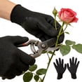 thumbnail image 4 of Gardening Gloves Thickened Latex Coated Thorn-Proof Working Glove Wear-Resistant Work Mitts for Digging Planting Weeding (Black), 4 of 9