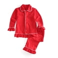 thumbnail image 1 of Pijamas de Navidad familiares a juego, pijamas para adultos, conjuntos de ropa de dormir de dos piezas para niños, vestido de noche para niñas, 1 of 4