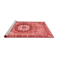 thumbnail image 2 of Ahgly Company Machine Washable Indoor Rectangle Abstract Red Modern Area Rugs, 7' x 10', 2 of 4
