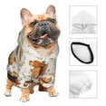 thumbnail image 3 of Xecao Squirrel Pattern Sweatshirts Winter Pet Dog Hoodie Puppy Coat Dog Sweaters Dog Clothes with Hat Dog Clothes Costume Outfit,Small Pets Wear-X-Small, 3 of 7