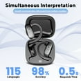 thumbnail image 3 of JYX Écouteurs Bluetooth 5.4, Écouteurs Sans Fil avec Réduction du Bruit, Autonomie de 36 H, Traduction en Temps Réel avec 115 Langues, 3 of 12