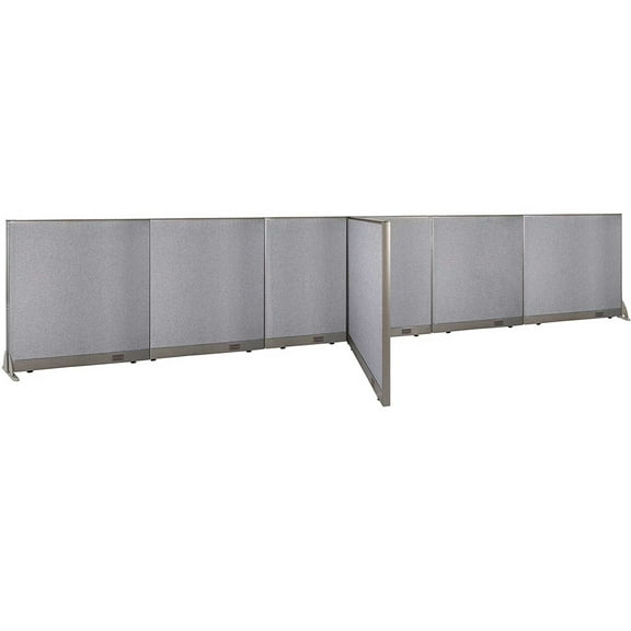 GOF T-shaped Freestanding Partition (48”D x 228”W x 48”H) Office Room Divider, Privacy Screen, Workstation Cubicle