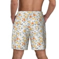 thumbnail image 4 of Balery Floral1 Mens Swim Trunks Swim Shorts for Men Quick Dry Inseam Beach Shorts with Compression Liner Pocket-Large, 4 of 9