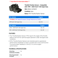 thumbnail image 2 of Throttle Position Sensor - Compatible with 1999 - 2004 Ford F-250 Super Duty 2000 2001 2002 2003, 2 of 2