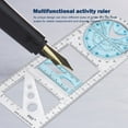 thumbnail image 5 of BLEEUS Multifunctional Geometric Ruler Portable Measuring Tool For Drawing (Blue)Student Supplies, 5 of 8