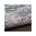 thumbnail image 5 of Nicole Curtis Machine Washable Vinatge Boho Light Blue Multi 7'10" x 9'10" Area Rug, (8' x 10'), 5 of 11