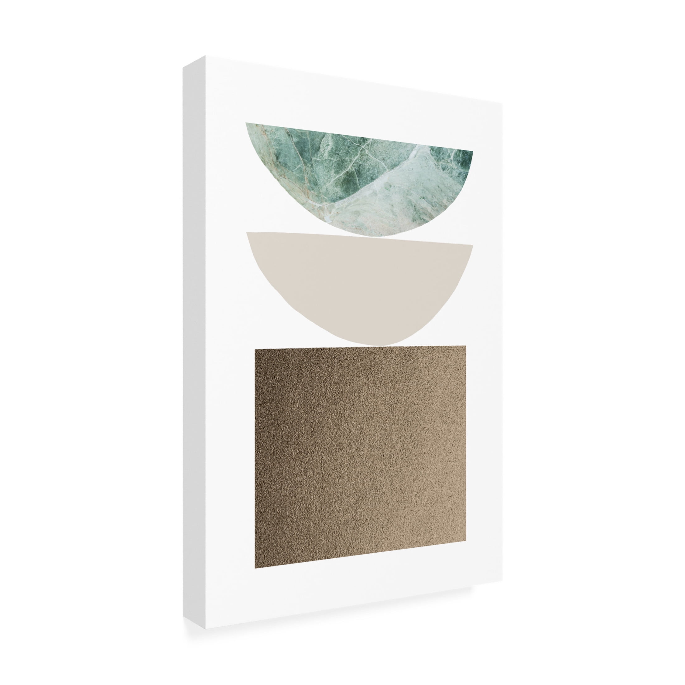 Trademark Fine Art uplusmestudio Textured Shapes Canvas Wall Art