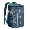 thumbnail image 1 of Golden Celestial Cooler Backpack - 20L Insulated Leakproof Camping Backpack with Gothic Star Design, 1 of 5