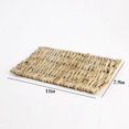 thumbnail image 3 of Hamster Grass Mat Natural Chew Toy Rabbit Straw Mat Woven Bed Mat for Small Pets, 3 of 10