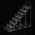 thumbnail image 4 of Acrylic Riser Display Shelf Handbag Purse Glasses Cosmetic Display Organizer Holder Display Stand 8 Tiers, 4 of 9