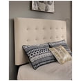 thumbnail image 3 of Manhattan Fabric Upholstered "Steel-Core" Platform King Bed/4-Drawers Ivory, 3 of 4