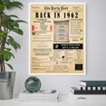 thumbnail image 3 of 62nd Birthday Party Decor Poster 62 Years Ago Back In 1962, 3 of 5
