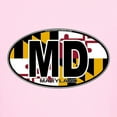 thumbnail image 3 of CafePress - Maryland MD Oval (W/Flag) Kids Light T Shirt - Light Classic Kids Graphic, Short Sleeve T-Shirt, Sizes XS-XL, 3 of 4