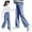 Blue, variant on Girls Sweatpants,Jeans Girls Straight Leg Wide Leg Denim Comfortable Elastic Waist,Grey Sweatpants,Blue,13-14 Years