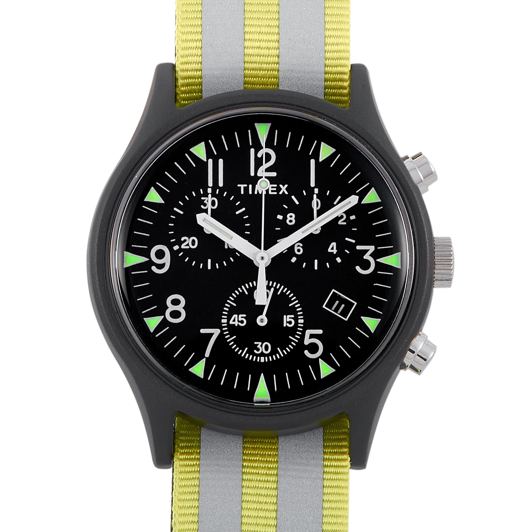 Timex MK1 Aluminum Chronograph 40 mm Reflective Strap Watch TW2R81400 -  