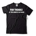 thumbnail image 2 of Mens Funny Fishing Shirt Fish Tremble At The Sound Of My Name Shirt Fisherman Humorous Tee Shirt (X-Large Grey), 2 of 6