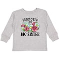thumbnail image 3 of Inktastic Promoted to Big Sister with Flowers Girls Long Sleeve Toddler T-Shirt, 3 of 5