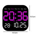 thumbnail image 3 of LED Wall Clock With Remote Control Display Temperature Room Desktop Clock, 3 of 4