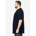 thumbnail image 3 of KingSize Men's Big & Tall Shrink-Less Lightweight Longer-Length Crewneck Pocket T-Shirt, 3 of 6