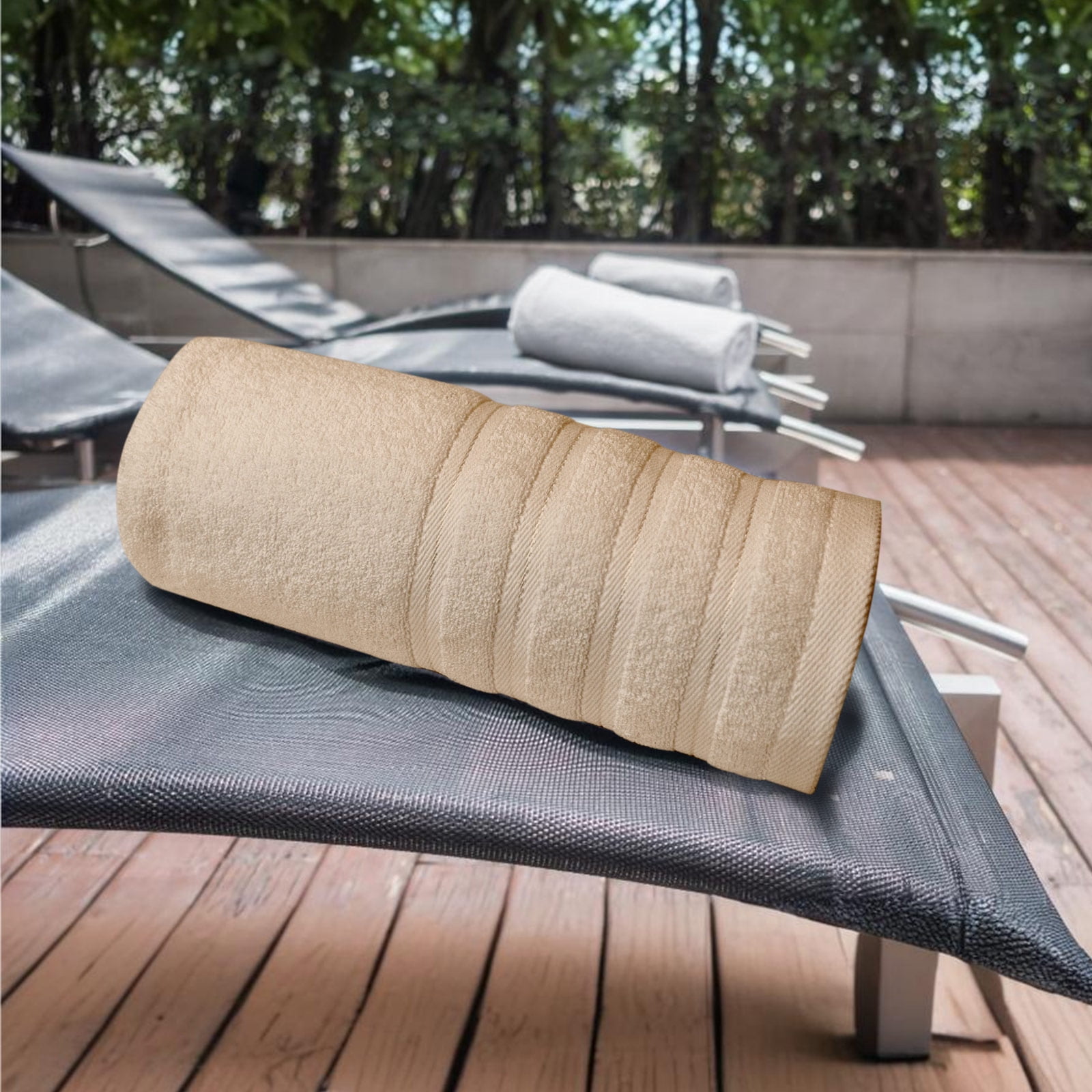 Hitime 100% Cotton Bath Towel Sets of 2 Pieces, 2 Bath Towel, Highly Absorbent Towels for Bathroom, Gym, Hotel