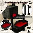 thumbnail image 6 of Demi Bonn 80" Tall Gothic Cat Tree for Large Cats, Cat Tower with Coffin Bed, Sisal Scratching Posts, Bat-Shaped Hanging Ball, Multi-Level Spooky Cat Condo, Black, 6 of 7