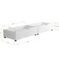 thumbnail image 4 of Donco Kids Contempo Mission Full White Bed with Dual Underbed Drawers, 4 of 5