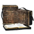 thumbnail image 3 of Kuiaobaty Cross Wall Print Bible Covers for Women Men God is Within Her PU Leather Book Carrying Case with Shoulder Strap/Handle, Large Bible Bags Bible Protective for Bible Study/Daily Use, XL, 3 of 7