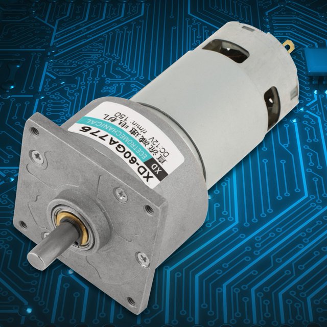 LAFGUR Moteur à Engrenages Micro DC DC12V/24V 35W Vitesse Réglable CW/CCW, Moteur à Engrenages DC