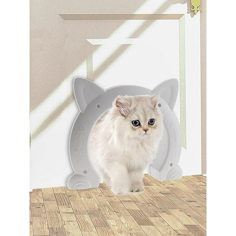 CreativeArrowy Cat Door Inside Cat Door Cat Shaped Hole Pet Door Hole Passage Is Suitable For Cats And Small Pets