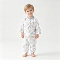thumbnail image 6 of TOWED22 Kids Toddler Girl Boys Pajamas Pj Set Long Sleeve Sleepwear Loungewear Soft & Comfort 6-24 Months 2t 3t 4t 5t 6t 7t 8t 9t Children(Blue,6-12 M), 6 of 6