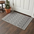 thumbnail image 2 of GENIMO 2' x 6' Boho Farmhouse Runner Rug, Machine Washable Non Slip Low Pile Hallway Runner Rug for Kitchen Laundry Room, Dusty Gray, 2 of 7