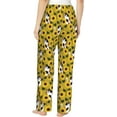 thumbnail image 4 of PISONIC Cats Sunflower Printed Women's Pajama Pants, Comfy Pajama Bottoms With Pockets&Drawstring, 4 of 7
