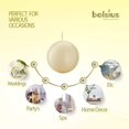 thumbnail image 4 of Bolsius Pack of 2 Ivory Ball Candles 2.75 Inch (70 mm.), 4 of 8