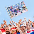 thumbnail image 4 of Bluey Bandera impresa con temática, regalo perfecto para fanáticos, amigos y familiares, y adecuada para actividades al aire libre e interiores, decoraciones de fiesta. 90 cm × 150 cm., 4 of 6