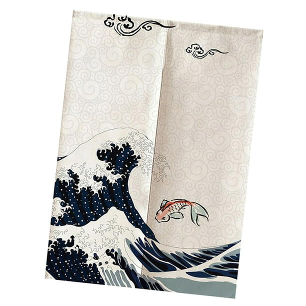 Cortinas Japonesas De Tapicería perfecl Tapicería Colgante Medio Corta 85x120cm