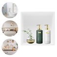 thumbnail image 2 of Recessed Shower Storage Shelf Stainless Steel White Bathroom Shower Organizer, 2 of 13