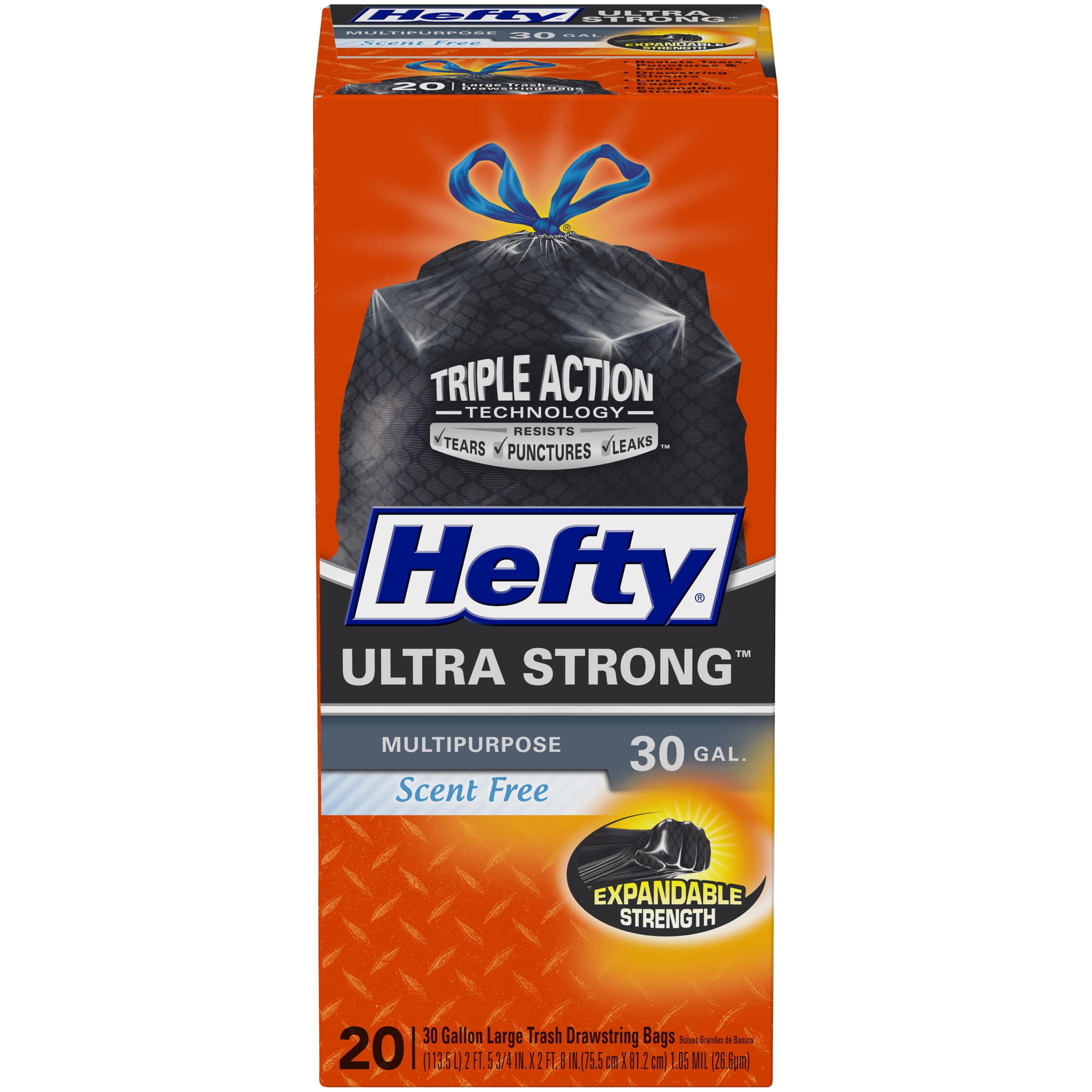 Hefty® Ultra Strong™ MultiPurpose Large Trash Bags, 30 Gallon, 20 Bags