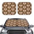thumbnail image 2 of Sikiie Beautiful Owl Print Foldable Car Windshield Sun Visor, Car Window Sunshade Suitable for Sedan, SUV and Truck Car Accessories-Medium, 2 of 6