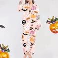 thumbnail image 6 of CONROSES Hallowmas Pajama Set for Women 2 Peice Halloween Pjs Ghost Pumpkin Graphic Long Sleeve Buttons Tops Pants Loungewear Sets Cozy Nightwear Sleepwear, 6 of 6