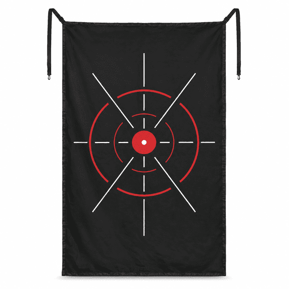 ABPETE Golf Target Cloth,Silent Indoor/Outdoor Practice Net with Strap,Training Aid for Swing & Chipping, Golf Gift for Beginners & Dad(154x100cm)