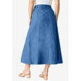 thumbnail image 2 of Roaman's Women's Plus Size Petite Plus Size Classic Stretch A Line Maxi Skirt, 2 of 4