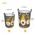 thumbnail image 3 of Sikiie Bee Kind Print Round Dirty Clothes Basket, Waterproof Standing Foldable Storage Basket, for Laundry Room, Bedroom, Bathroom Storage-Small, 3 of 6