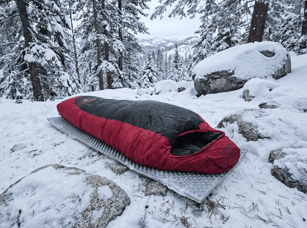 Nepal 0°F 6.00 lb Mummy Sleeping Bag Polyester Cold Weather Camping Sleeping Bag