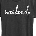 thumbnail image 3 of Instant Message - Weekend Heart - Women's Short Sleeve Graphic T-Shirt, 3 of 6