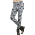 thumbnail image 2 of ToBeInStyle Women's Fleece Lined Leggings with Tribal Print Band, 2 of 5