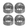 thumbnail image 1 of Uxcell 3 Inch (75mm) Fish Cover Permeable Cap, 4Pcs Aquarium Guard, Gray, 1 of 6