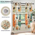 thumbnail image 3 of Yayeee Window Curtains Light Filtering 63"x42" Grommet Panel Pair Home Living Room Decor, Black Cats Reading, 3 of 7