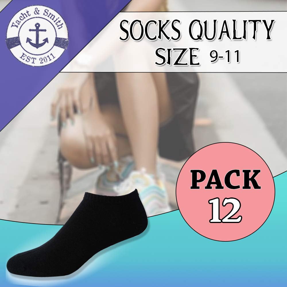 Yacht & Smith Bulk Womens Ankle Socks Low Cut Ankle Socks Size 9-11.