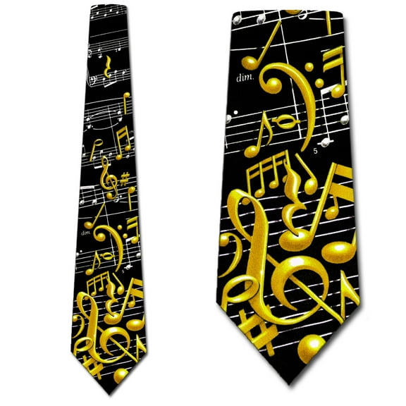 Musical Ties Mens Music Note Neckties Music Gifts by Three Rooker